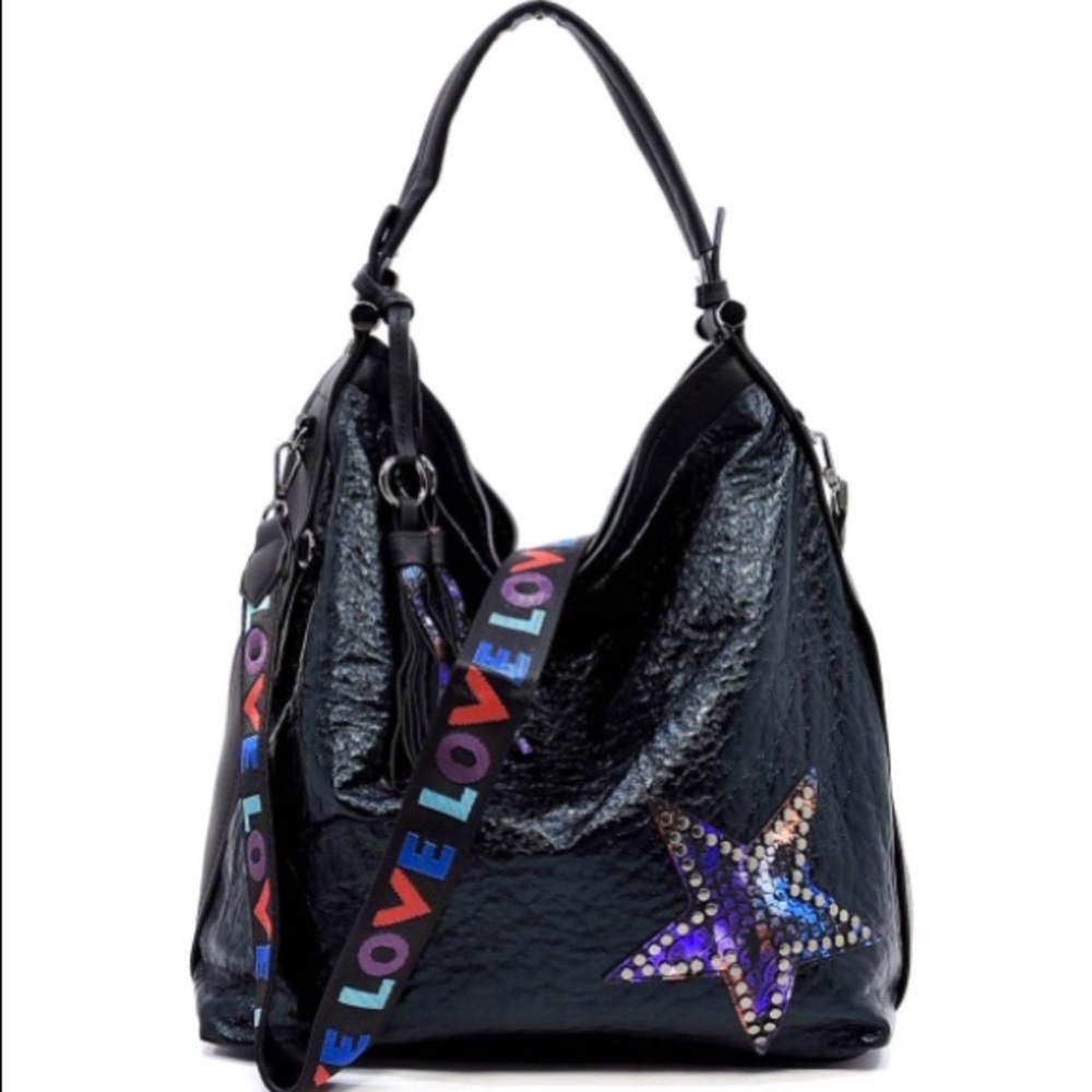LOVE Bag w detachable Love printed Strap